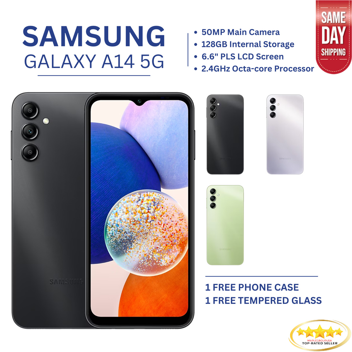 SAMSUNG GALAXY A14 - 128/4Go - 12+1 Mois de Garantie - AllReady