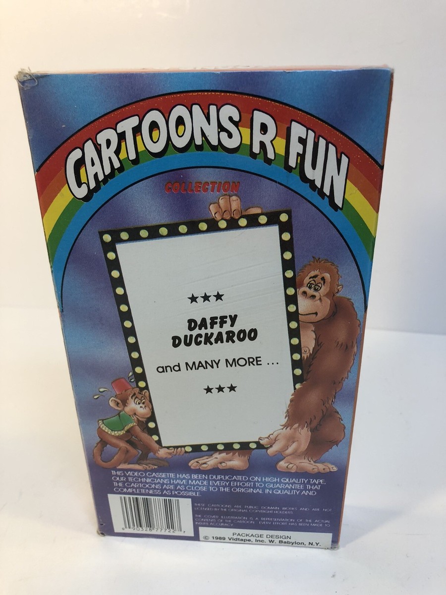 Cartoons R Fun VHS 1989 Daffy Duck Duckaroo & More New