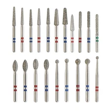 Dental Zirconia Diamond Burs FG High Speed Burr Football Round Fine Medium Grit