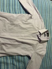 Men  s Marquis Signature Button Down Dress Slim Fit Shirt Purple Size 15