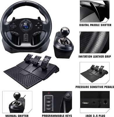 Superdrive Gaming GS-850X Steering Racing Wheel with Pedals Xbox