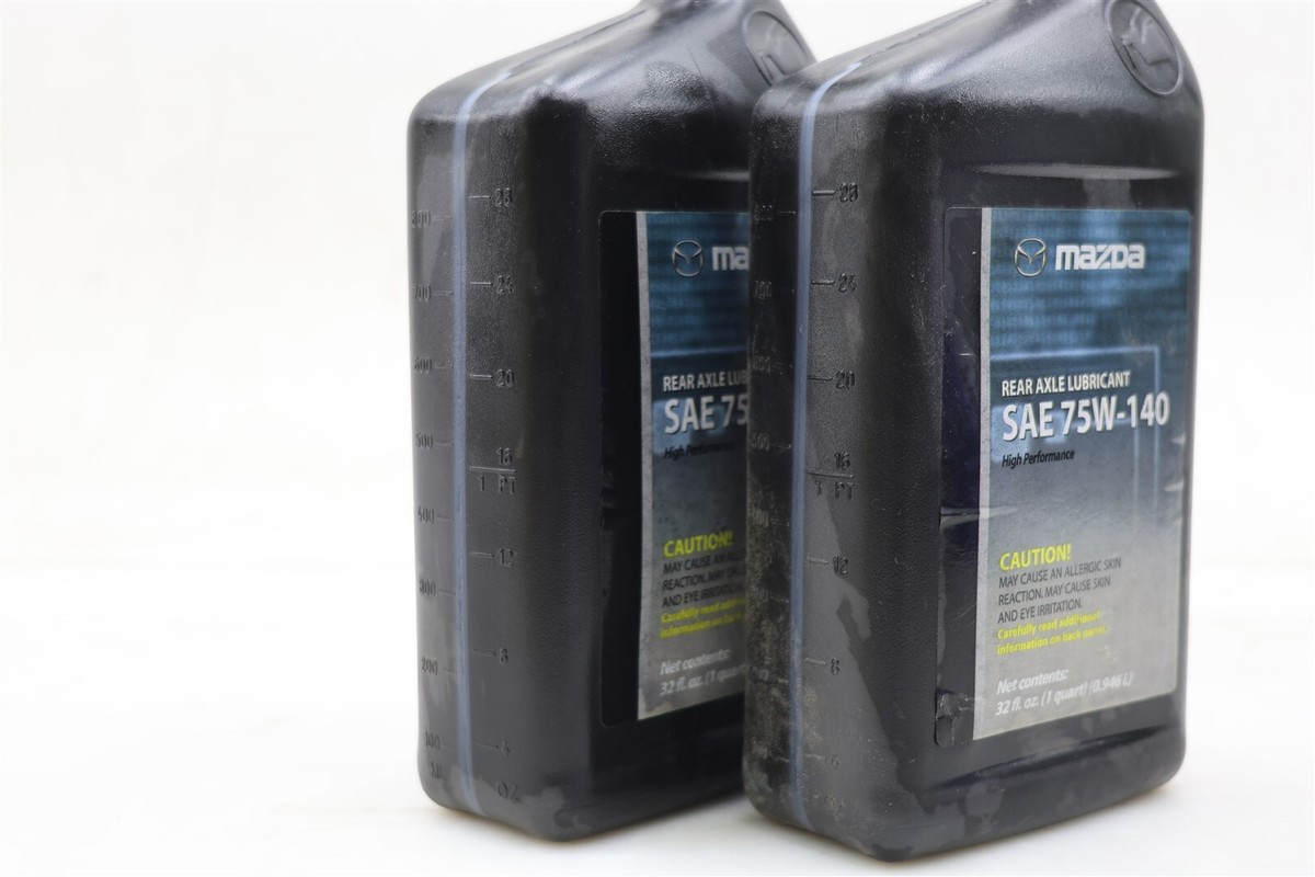 NEW OE Mazda SAE 75W-140 Rear Axle Gear Oil Lubricant 1 Qt Set of