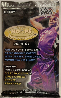 2 PACK LOT 2000/01 HOOPS HOT PROSPECTS BASKETBALL 5 CARDS PER PACK
