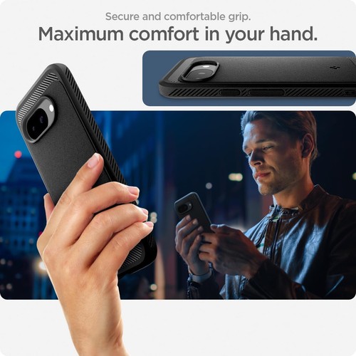 SPIGEN Rugged Armor MagFit Case for Google Pixel 9a Matte Black ACS09041 - Photo 8 sur 10