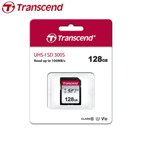 Transcend 300S 128GB SDXC C10 UHSI SD Memory Card Read Speed up to