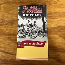 ROLLFAST BICYCLES MADE TO LAST SINCE 1895 BROCHURE BICYCLE CATALOG VINTAGE NOS