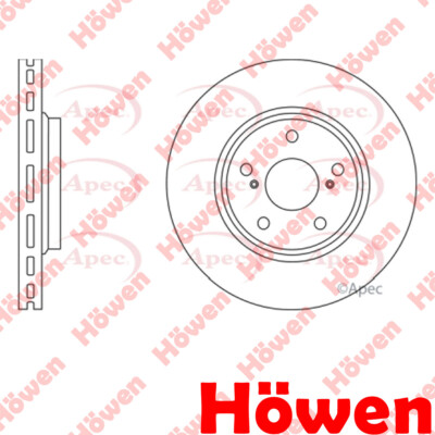 Fits Toyota Alphard 2008-2014 2.4 3.5 Brake Disc Front Howen 4351228190