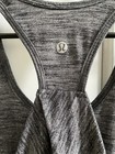 Lululemon Tank Womens Size 4 Heathered Space Gray Racerback Cotton Blend — photo 3