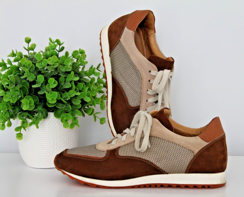 Donald J Pliner Men's Travel Sneakers Soft Leather Insole Jasten Size 8.5 EUC