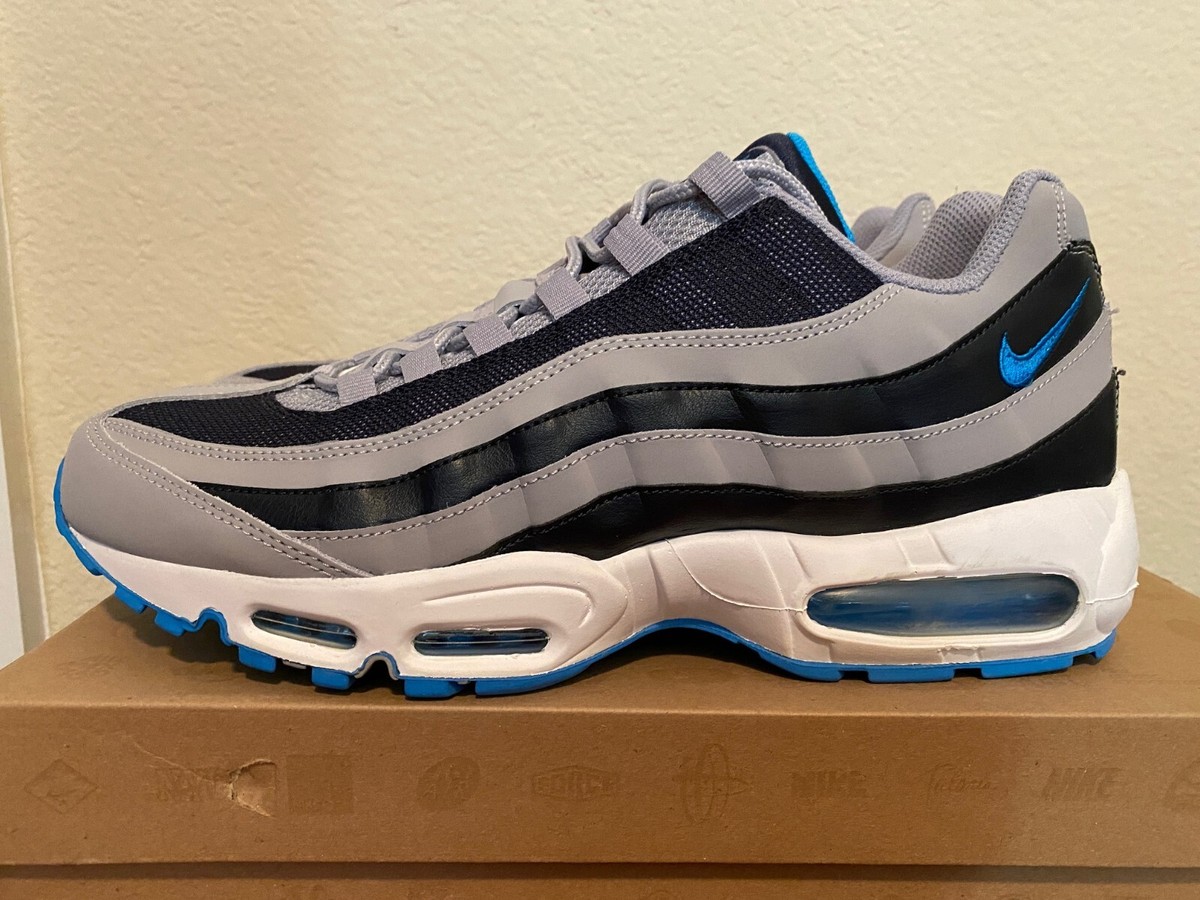 Nike Air Max 95 Wolf Grey Blue Glow Dark Obsidian U.S. Men's Size
