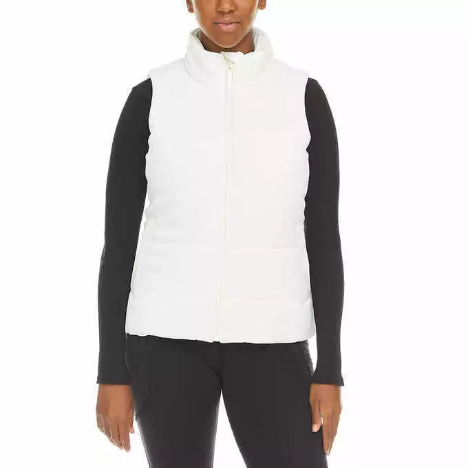 NEWPacific Trail Women s Cream Soft Neo Velvet Puffer Vest Variety in Size 621A
