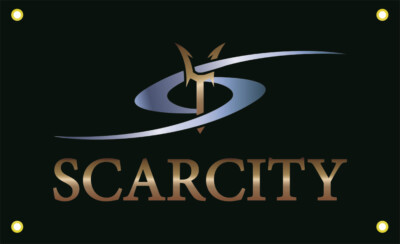 SCARCITY Garage Wall Car Truck Racing Show Auto Banner Sign Flag