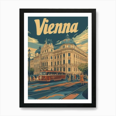 Aihrgdesign A Retro Reiseposter F Gerahmtes Wandbild Poster Leinwanddruck Bild