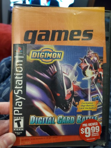 Jeu Digimon Digital Card Battle Sur PlayStation 1 PS1 - Version PAL Anglais, Très Bon état, édition Sony