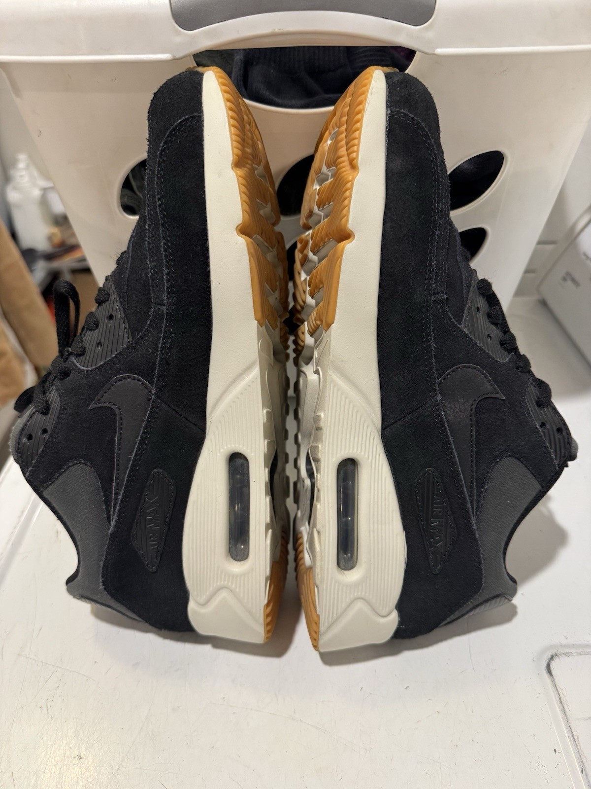 Nike Air Max 90 Ultra 2.0 Men's Sneakers Black Gum Suede Size 10.5 thumbnail 9