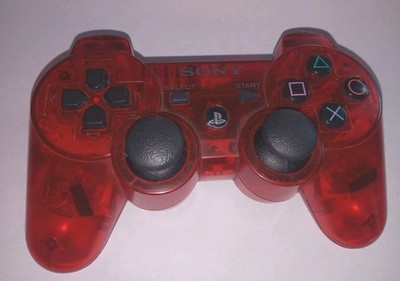 Official Sony DualShock 3 Wireless Controller   Crystal Red / Clear Red