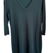 Calvin Klein V-neck sweater dress 3/4 sleeve women XL
