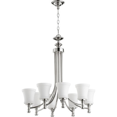Quorum International 6122-8-62 Rossington Chandelier Polished Nickel