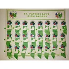 Vintage St Patricks Day Tin Litho Erin Go Bragh Pins Store Display NOS U99