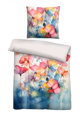 Biberna Bettwäsche Tencel Flower 135x200 cm (0046737)