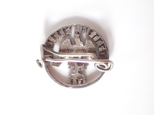 Broche/pin recortado para monedas de plata mexicana de 1902 - Imagen 2 de 3