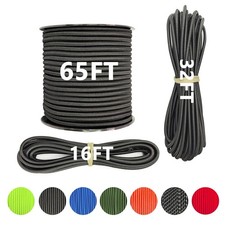 1/4" X 32' Marine Grade Bungee Cord Elastic Shock Cord, Kayak Stretch String Rop