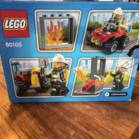 LEGO City 60105 Fire Atv - New Sealed. Small amount of damage to box shown.