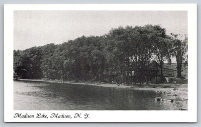 Madison New York Madison Lake Vintage NY Postcard View (NON-STANDARD) (CHROME)