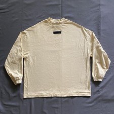 Essentials Fear of God Long Sleeve T Shirt Crew Neck Mens Small Butter Yellow