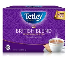 Tetley British Blend Premium Black Tea, Regular, 80 Teabags Pack of 1