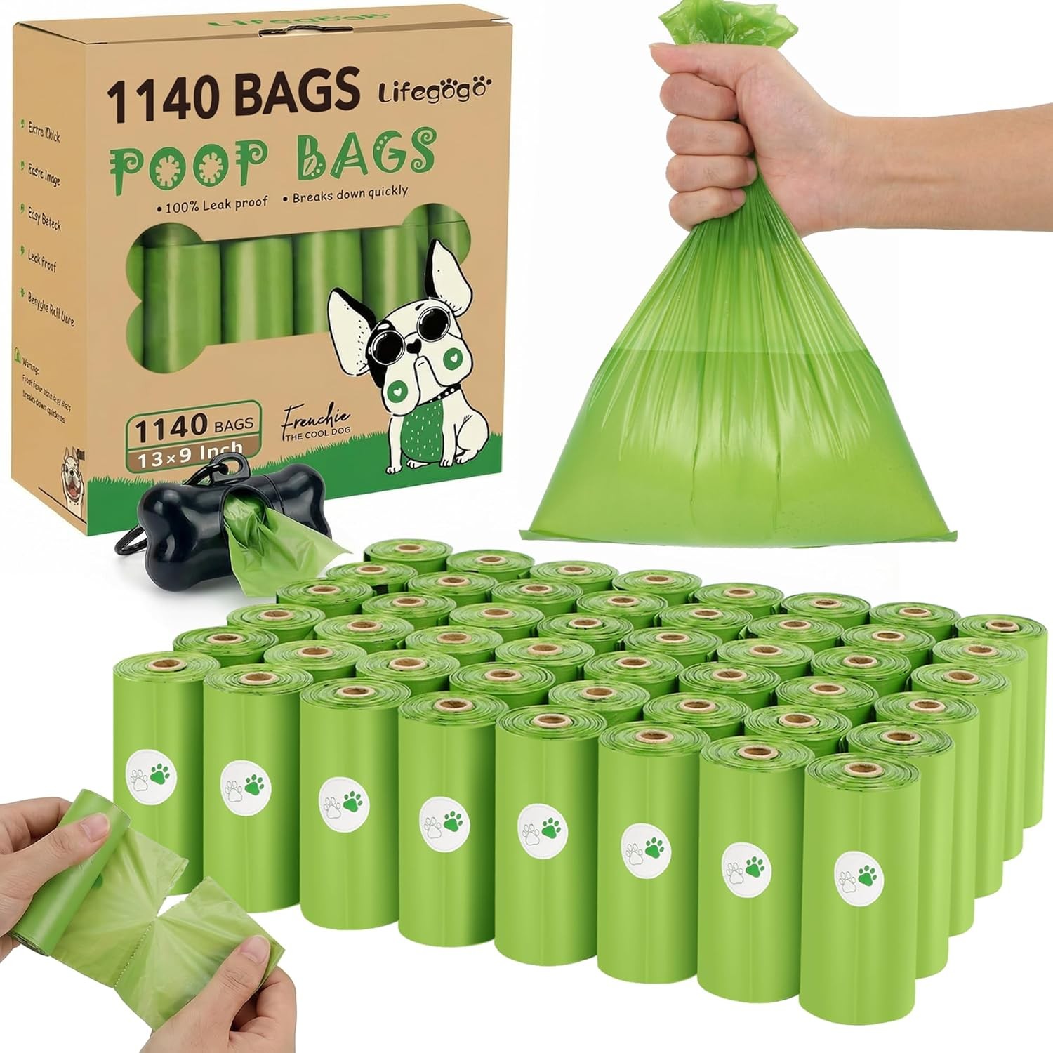 Poop Ebay Dog Poop Bags 1140 Count (57 1140 (Green Pack of 1 ), Green-1140 | eBay