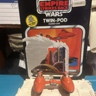 Original die cast Star Wars Twin-Pod Cloud Car w/ Original backing