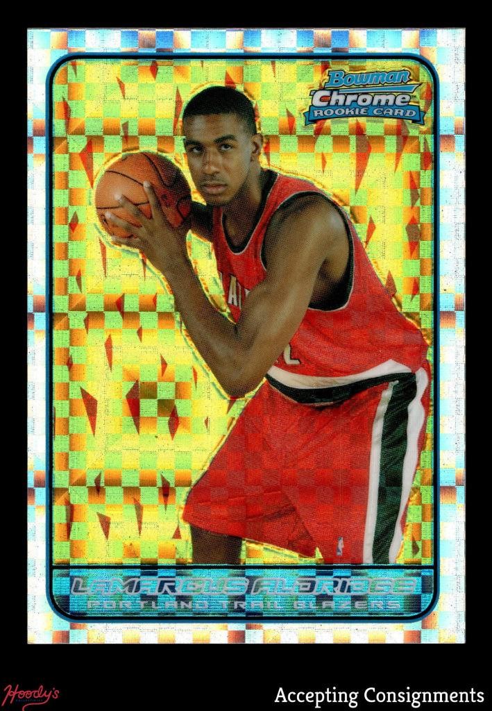 2006-07 Bowman Chrome X-Fractor #116 LaMarcus Aldridge ROOKIE RC 074/150