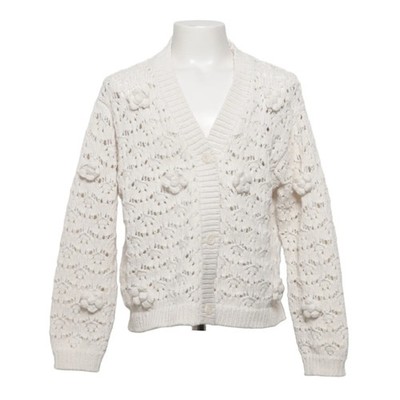 Mango, Strickjacke, Mädchen, Größe: 140, Weiß, Sonstiges, Musterstrick #s9t