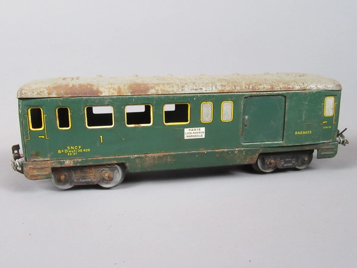 Lr, louis roussy, le rapide o 2118, voiture voyageur sncf marron, wagon passager - Collection