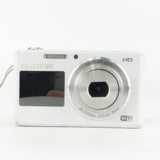 Samsung DualView DV150F 16.1MP Digital Camera, White - Damaged Screen