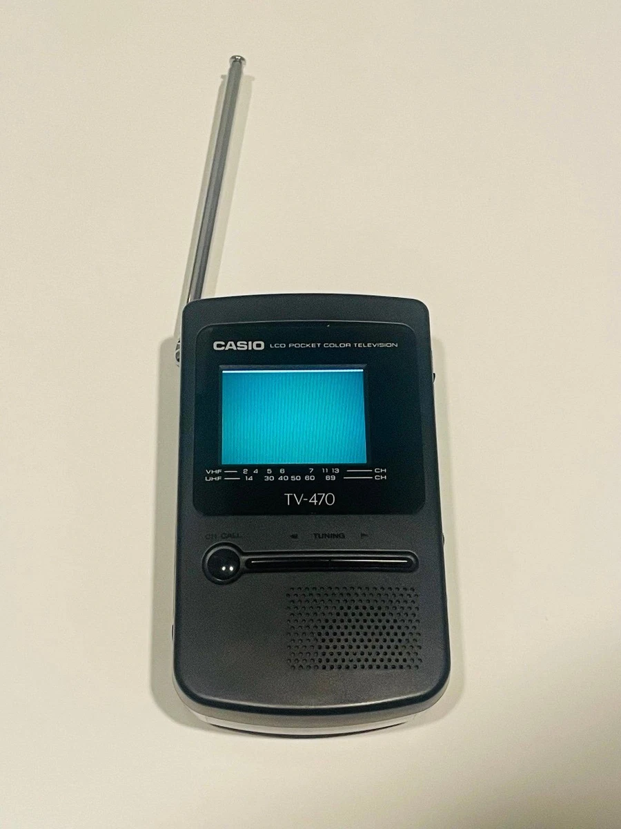 Casio TV 470J Mini TV Portable UHF Vintage – Pour Collection Ou Déco