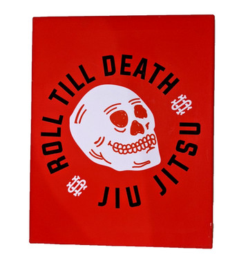 Jiujitsu Brazilian Jiu-Jitsu Roll Till Death Half Sumo Poster Wall Art Canvas US