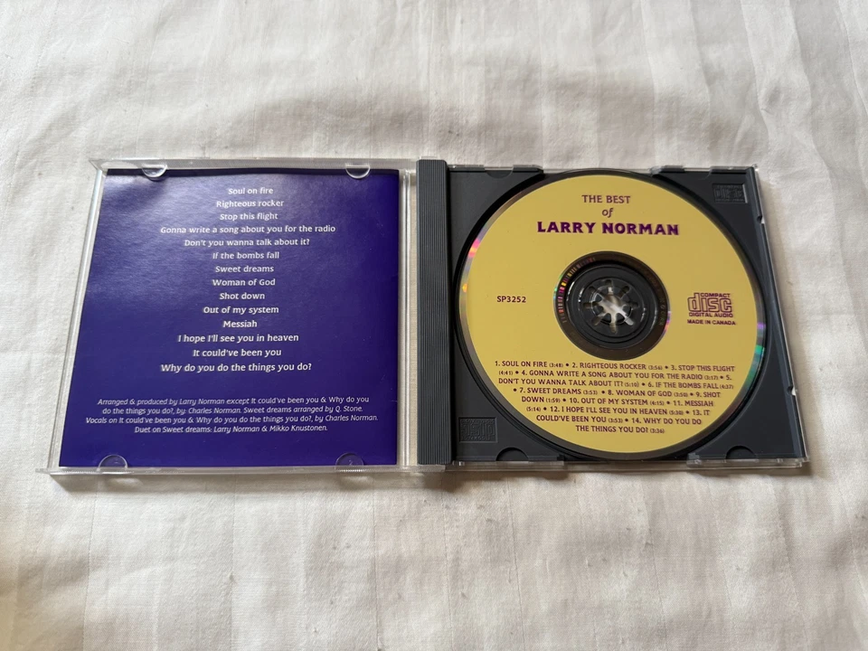 Larry Norman - The Best Of CD 1990 Import Canada SP 3252 70s Christian OOP RARE Foto 3 de 3