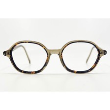 Safilo Cerchio 01 XNZ 140 GM Tortoiseshell Round Eyeglasses Made in Italy