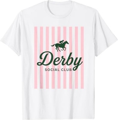 Funny Derby Social Club Vibes Friends Weekend Party Humor T-Shirt