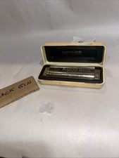 Vintage M. Hohner Marine Band Harmonica No 1896 in Original Box Key Germany Used