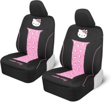 Carbella Cute Hello Kitty Pink Front Seat Covers Polyester 2pc