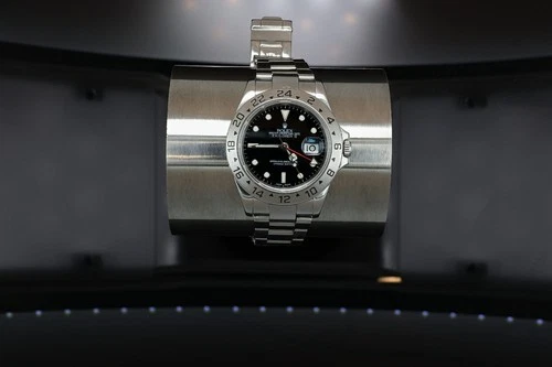 2006 Rolex Explorer II 40mm Ref. 16570 SS Auto Date GMT Watch Cal. 3185