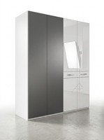 Kleiderschrank TüRer Grau Modern Eleganter Schrank DrehtüRschrank