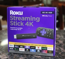 Roku Streaming Stick 4K HDR Dolby Vision Streaming Device Voice Remote (3820R2)