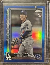 2025 Topps Chrome Update Hyeseong Kim RC #/150 True Blue Color Match LA Dodgers