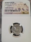 ROMAN EMPIRE COIN. PLAUTILLA AR DENARIUS SILVER NGC HIGH GRADE ANCIENT. — photo 1