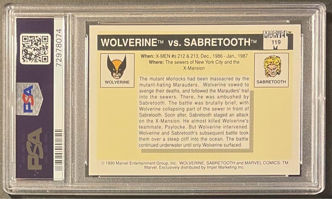 PSA10 1990 Marvel Universe Wolverine X-Men | eBay