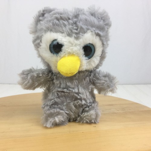 Peluche gufo Spark Create Imagine grigio 7" peluche occhi azzurri scintillanti - Foto 7 di 7
